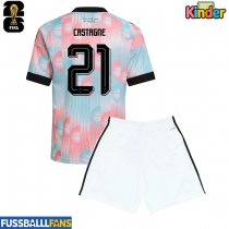 Belgien Timothy Castagne #21 Auswärts Trikotsatz Kinder WM 2026 Kurzarm (+ Kurze Hosen)
